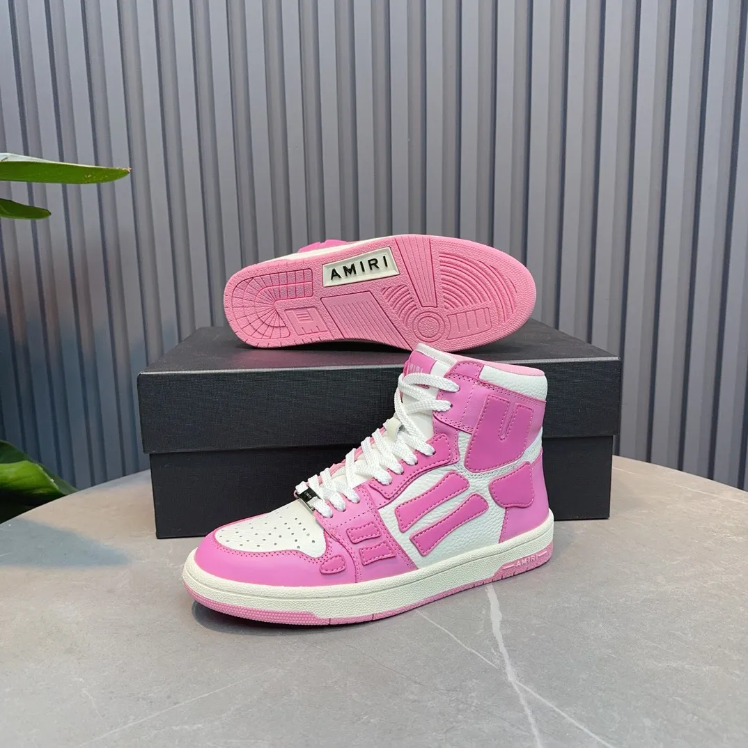 Men's shoes💰620💰 AMIRI AMIRI trendy brand hot sale🔥 Available all year round✅Couples💑 Official website synchronization Imported fabrics 1⃣️ratio 1⃣️Re-engraved, original factory special original sole, 35-45 (38.45. Non-refundable)